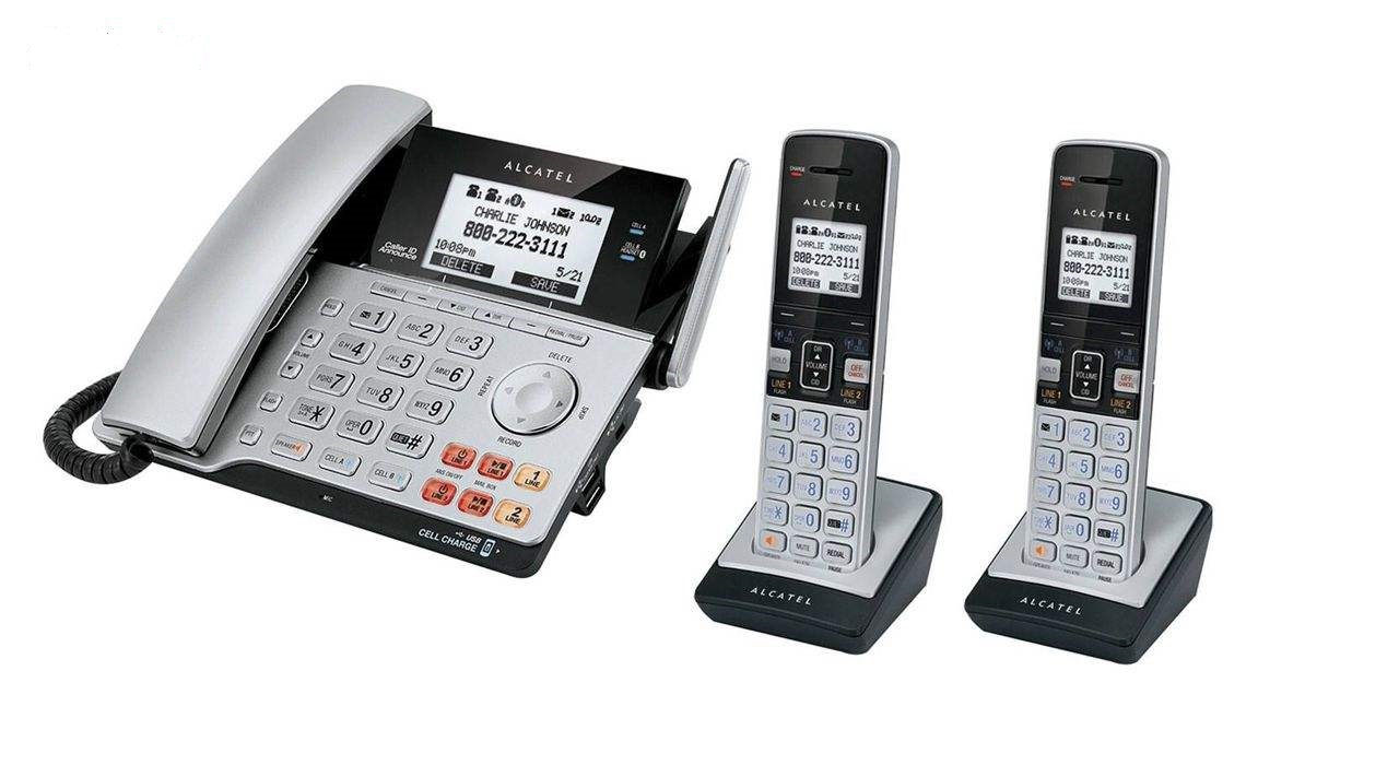 تلفن آلکاتل مدل 2120 دو گوشی کمبو