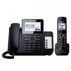 تلفن بی سیم پاناسونیک مدل KX-TG 6671B - Panasonic KX-TG 6671B Corded/Cordless Phone