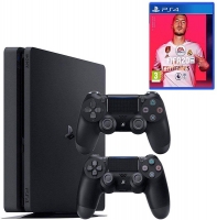 کنسول بازی سونی پلی استیشن 4 مدل2216 همراه با دو دسته و  بازی FIFA 20 - Sony PlayStation 4 SLIM 1TB 2 Controller 2216 + FIFA20