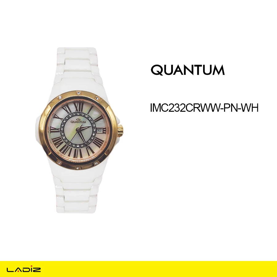 ساعت مچی زنانه کوانتم مدل Q-IMC232CRWW-PN-WH