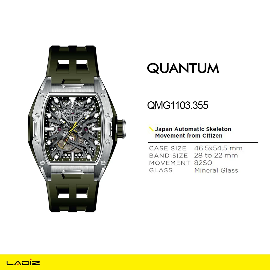 ساعت مچی عقربه ‌ای اتوماتیک مردانه کوانتوم مدل QMG1103.355
