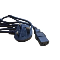 کابل برق سه پین منبع تغذیه کامپیوتر لاین تک مدل 8121-0739 فیوز دار طول 1.8 متر